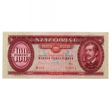 100 Forint Bankjegy 1968 aUNC kis aláírás