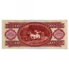 100 Forint Bankjegy 1968 aUNC kis aláírás
