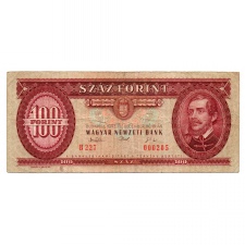 100 Forint Bankjegy 1993 F alacsony sorszám 000205