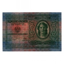 100 Korona Bankjegy 1912 XF+