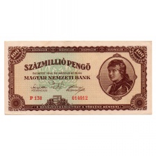 100 Millió Pengő Bankjegy 1946 aUNC