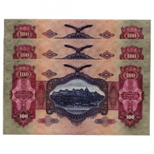 100 Pengő Bankjegy 1930 sorszámkövető 3 db