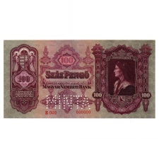 100 Pengő Bankjegy 1930 MINTA