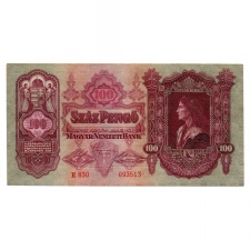 100 Pengő Bankjegy 1930 VF