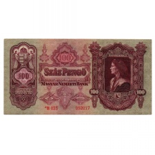 100 Pengő Bankjegy 1930 csillagos EF