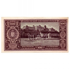 100 Pengő Bankjegy 1945 MINTA