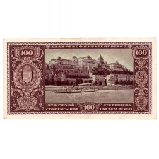 100 Pengő Bankjegy 1945 alacsony sorszám 003795