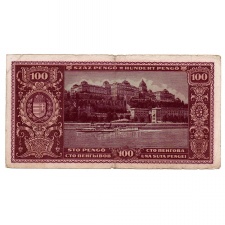100 Pengő Bankjegy 1945 érdekes sorszám 010000