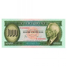 1000 Forint Bankjegy 1983 November B sorozat UNC