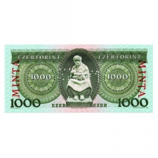 1000 Forint Bankjegy 1996 E sorozat MINTA alacsony sorszám