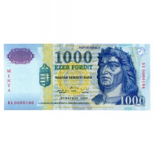 1000 Forint Bankjegy 1999 MINTA