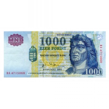 1000 Forint Bankjegy 2003 DAE gVF.aEF