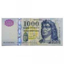 1000 Forint Bankjegy 2009 DA UNC