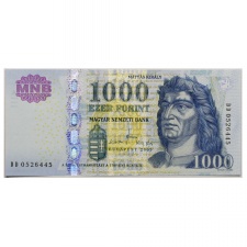 1000 Forint Bankjegy 2009 DD aUNC, él nélküli hullám