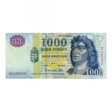 1000 Forint Bankjegy Millennium 2000 DA gVF