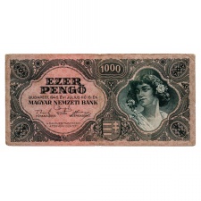 1000 Pengő Bankjegy 1945 F különböző hármasok