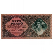 1000 Pengő Bankjegy 1945 VF