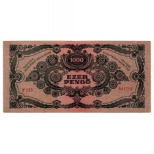 1000 Pengő Bankjegy 1945 VF
