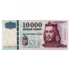10000 Forint Bankjegy 1997 AG VF fordított biztonsági szalag