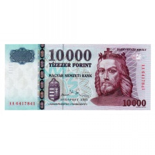 10000 Forint Bankjegy 2003 AA gEF, 1 vékony hajtás