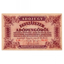 100000 Adópengő 1946 P51 VF