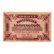 100000 Adópengő 1946 P51A EF