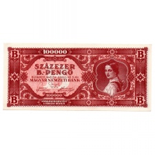 100000 B.-Pengő Bankjegy 1946 gEF