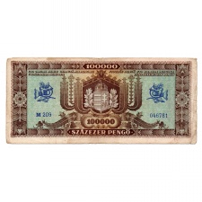 100000 Pengő Bankjegy 1945 F