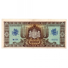 100000 Pengő Bankjegy 1945 VF