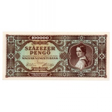 100000 Pengő Bankjegy 1945 aEF