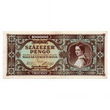 100000 Pengő Bankjegy 1945 gVF