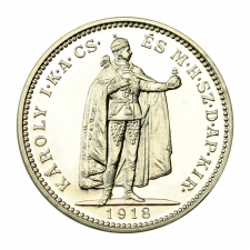 IV. Károly 20 Korona 1918 K-B ezüst utánveret