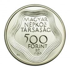 Nyári Olimpia (Barcelona) ezüst 500 Forint 1989 BU