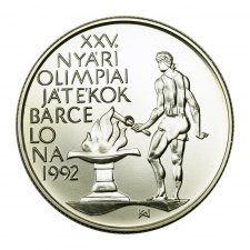 Nyári Olimpia (Barcelona) ezüst 500 Forint 1989 BU
