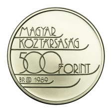 1989 Téli Olimpia Albertville ezüst 500 Forint. BU