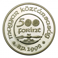 Szent László ezüst 500 Forint 1992 PP