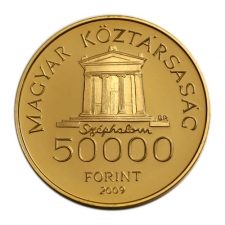 Kazinczy Ferenc arany 50000 Forint 2009 PP certifikáttal