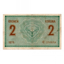 2 Korona Bankjegy 1914 vastag C sorozat F