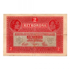 2 Korona Bankjegy 1917 F
