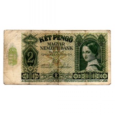 2 Pengő Bankjegy 1940, F-VF