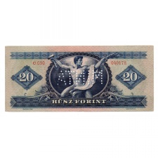 20 Forint Bankjegy 1949 MINTA perforáció C090