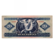 20 Forint Bankjegy 1949 MINTA perforáció C095