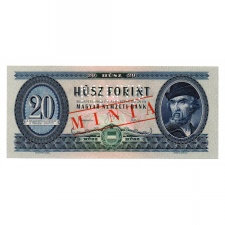 20 Forint Bankjegy 1960 MINTA lyukasztás és bélyegzés C043