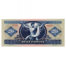 20 Forint Bankjegy 1969 aUNC-UNC
