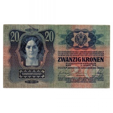 20 Korona Bankjegy 1913. I. kiadás aVF