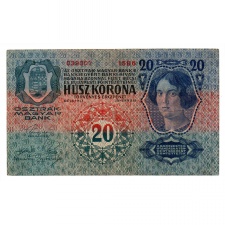 20 Korona Bankjegy 1913. I. kiadás aVF