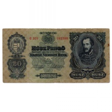 20 Pengő Bankjegy 1930 F