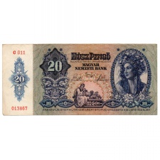 20 Pengő Bankjegy 1941 VF