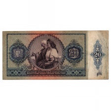 20 Pengő Bankjegy 1941 alacsony sorszám 000479