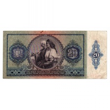 20 Pengő Bankjegy 1941 alacsony sorszám 001833